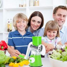 Load image into Gallery viewer, 3-in-1 Rotary Food Slicer Chopper Cheese Grater Fruit Vegetable Shredder Cutter