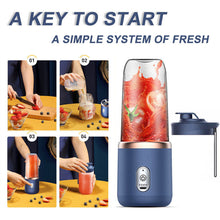 Load image into Gallery viewer, Electric Juice Maker Portable Blender Smoothie Mini Juicer Fruit Machine 400ml