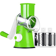 Load image into Gallery viewer, 3-in-1 Rotary Food Slicer Chopper Cheese Grater Fruit Vegetable Shredder Cutter
