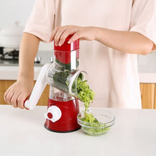 Load image into Gallery viewer, 3-in-1 Rotary Food Slicer Chopper Cheese Grater Fruit Vegetable Shredder Cutter