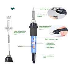 Load image into Gallery viewer, 60W Soldering Iron Kit Electronics Welding Irons Solder Tools Adjustable Temp UK
