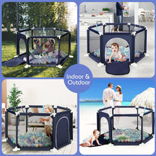 Load image into Gallery viewer, Large Baby Playpen Kids Toddlers Infant Activity Center Saftety Play Fence Yard
