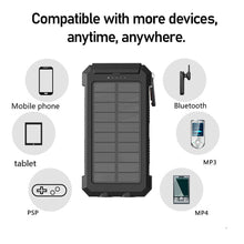 Load image into Gallery viewer, New Solar Power Bank Waterproof 2 USB LED Battery Charger For Mobile Phone
