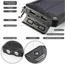 Load image into Gallery viewer, New Solar Power Bank Waterproof 2 USB LED Battery Charger For Mobile Phone
