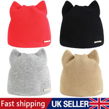 Load image into Gallery viewer, Clearance Promotion 2PCS Fashion Winter Warm Beanie Knitted Hat Cat Ears Girl Women Wooly Ladies Cap Random Color
